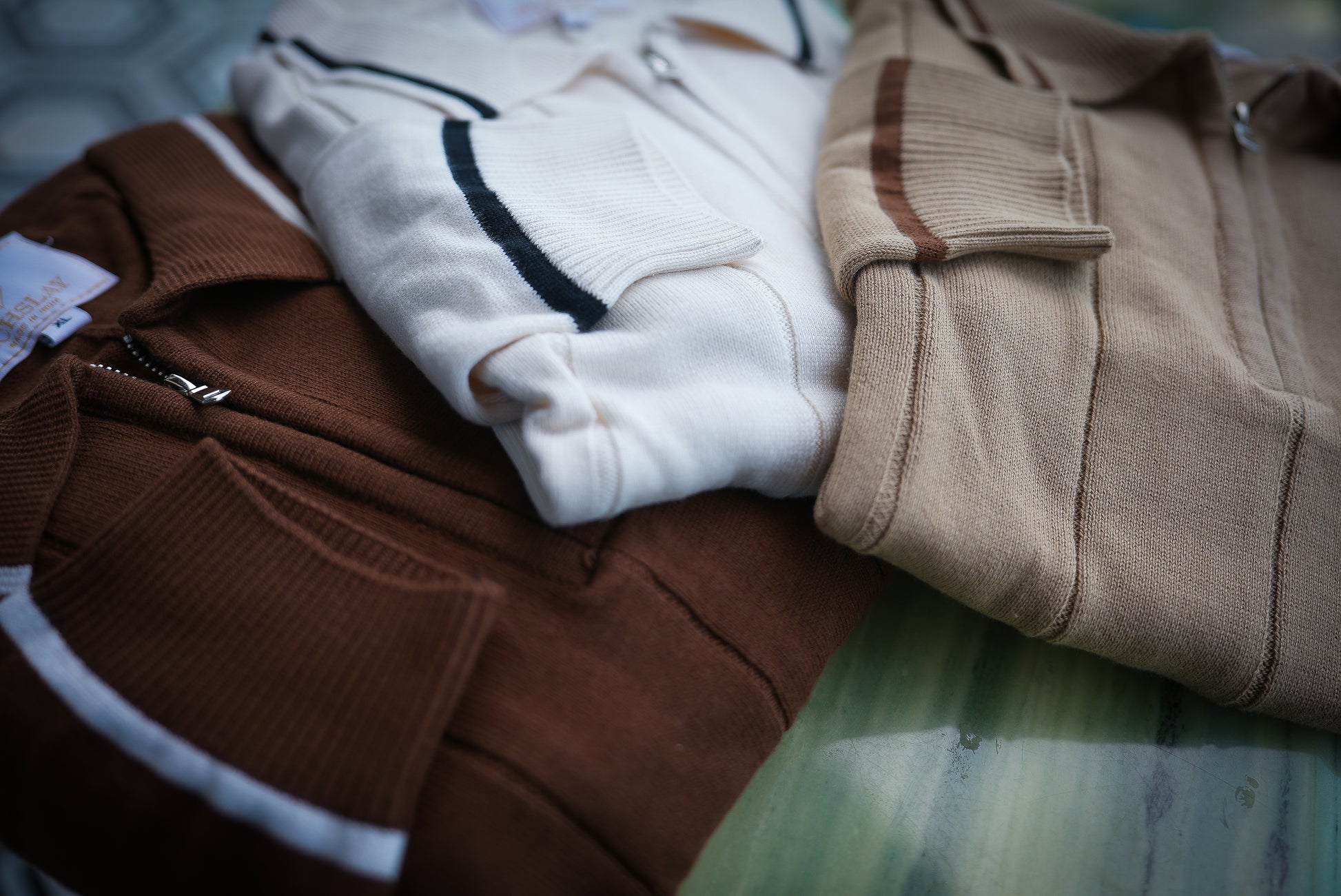 Zip Striped Full Sleeves