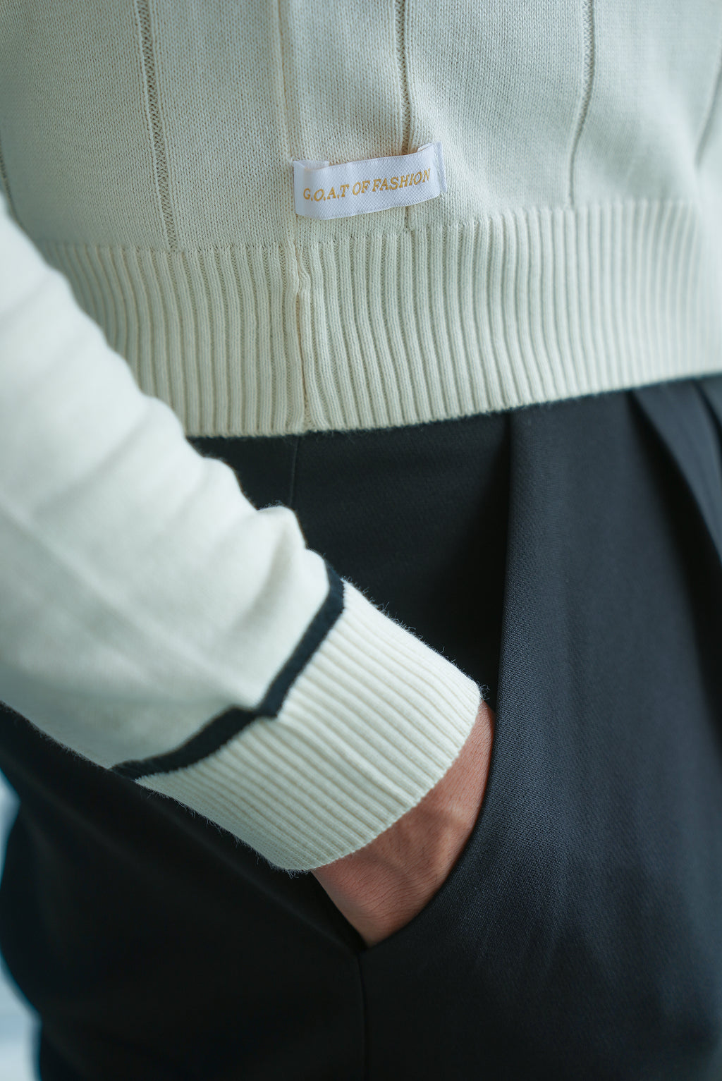 Zip Striped Full Sleeves