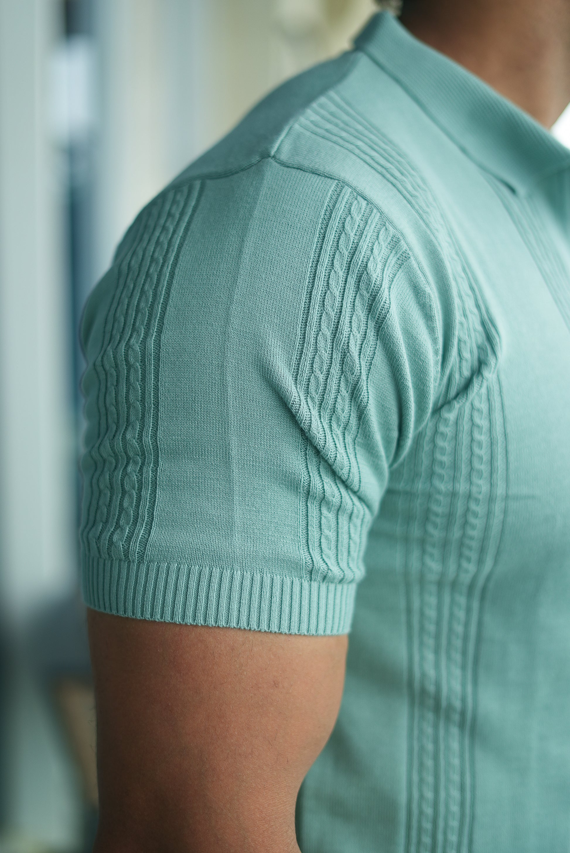 Textured Polo Half Sleeves